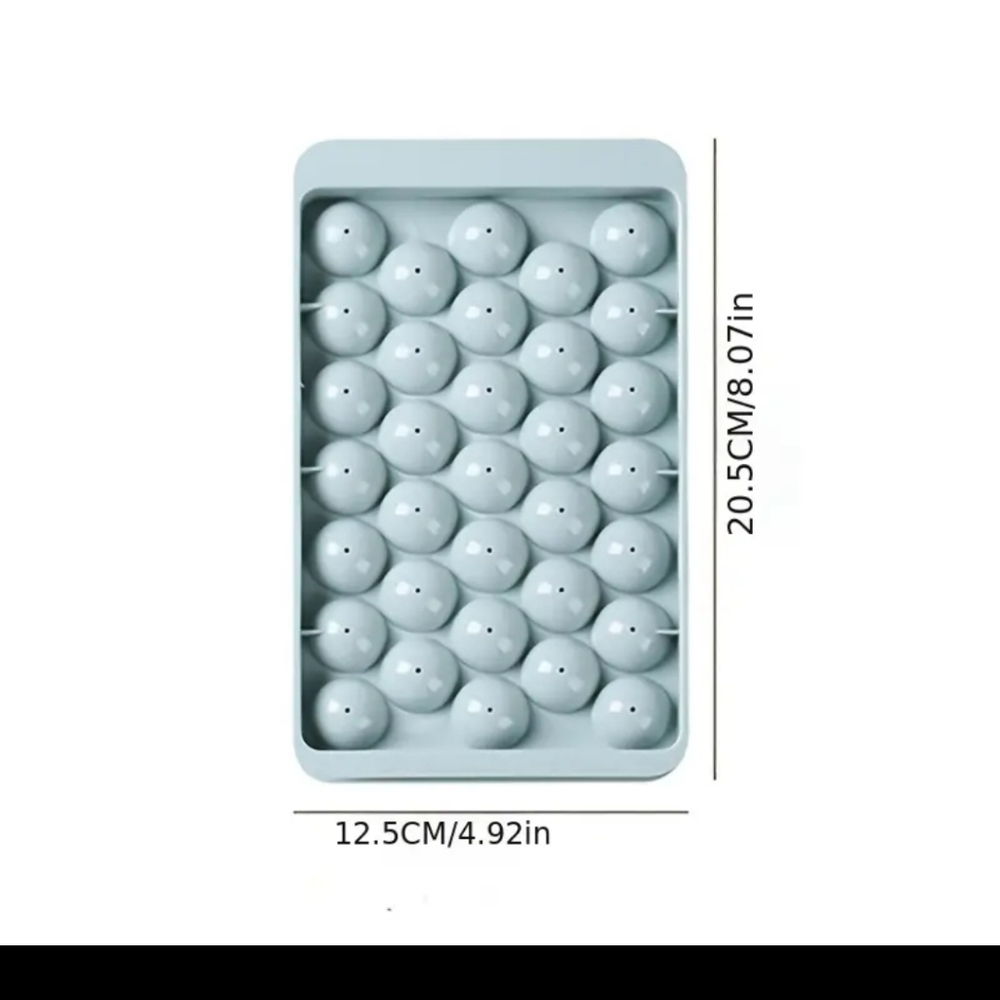 2 Pack Ice Cube Tray, Round Ice Trays for Freezer  Circle Ice Mold